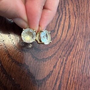 Kate Spade Gold and Silver Hanging Gumdrop Earrings